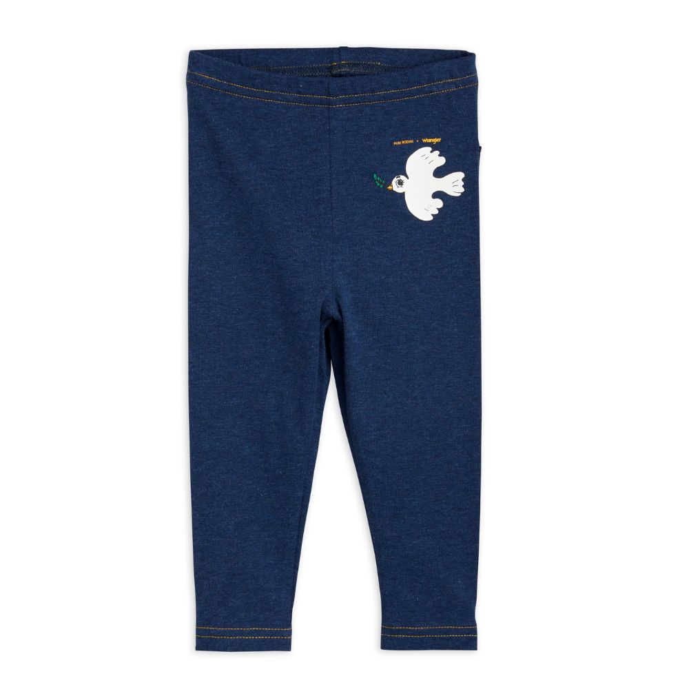 Mini Rodini Peace Dove Baby Leggings with back Pocket