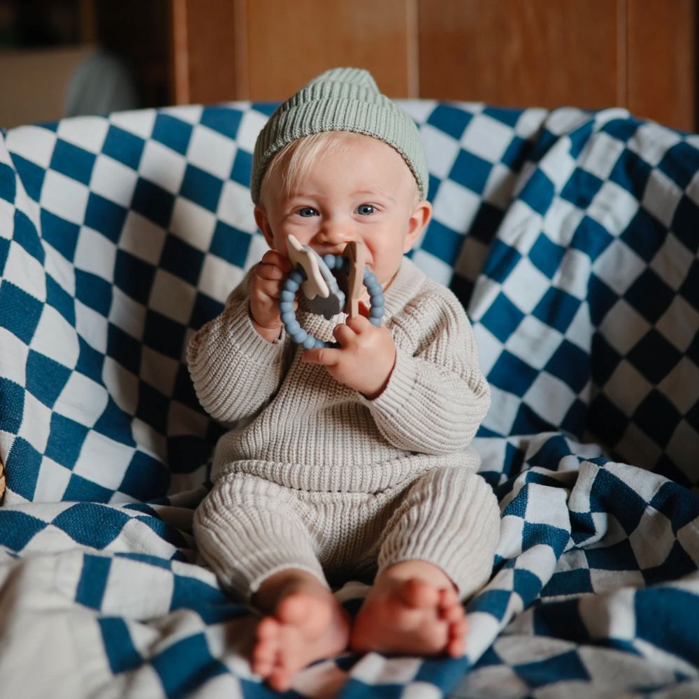 Mushie Space Teething Ring
