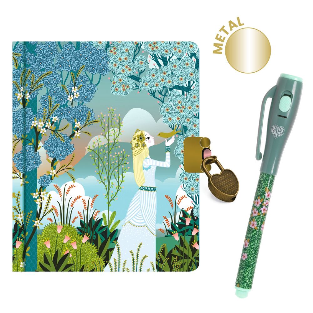 Djeco Little secret Notebook and magic marker-Charlotte