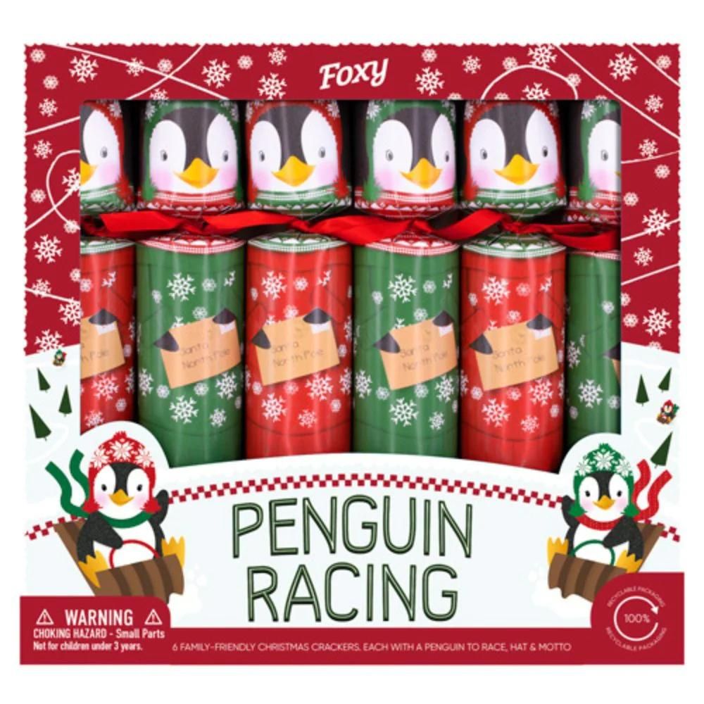 Foxy - 6 Penguin Racing Crackers