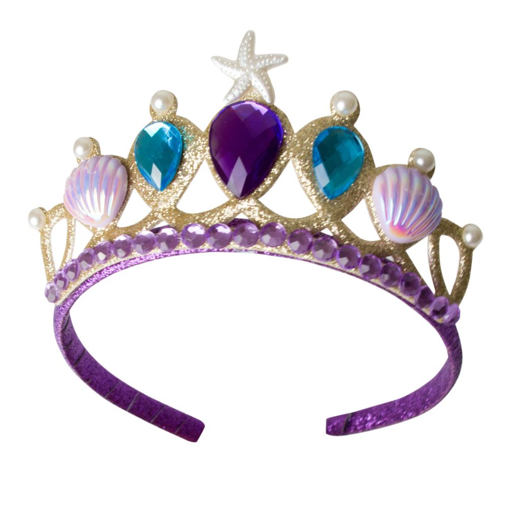 Mermaid Glimmer Skirt w/Tiara, Lilac/Blue, Size 5-6