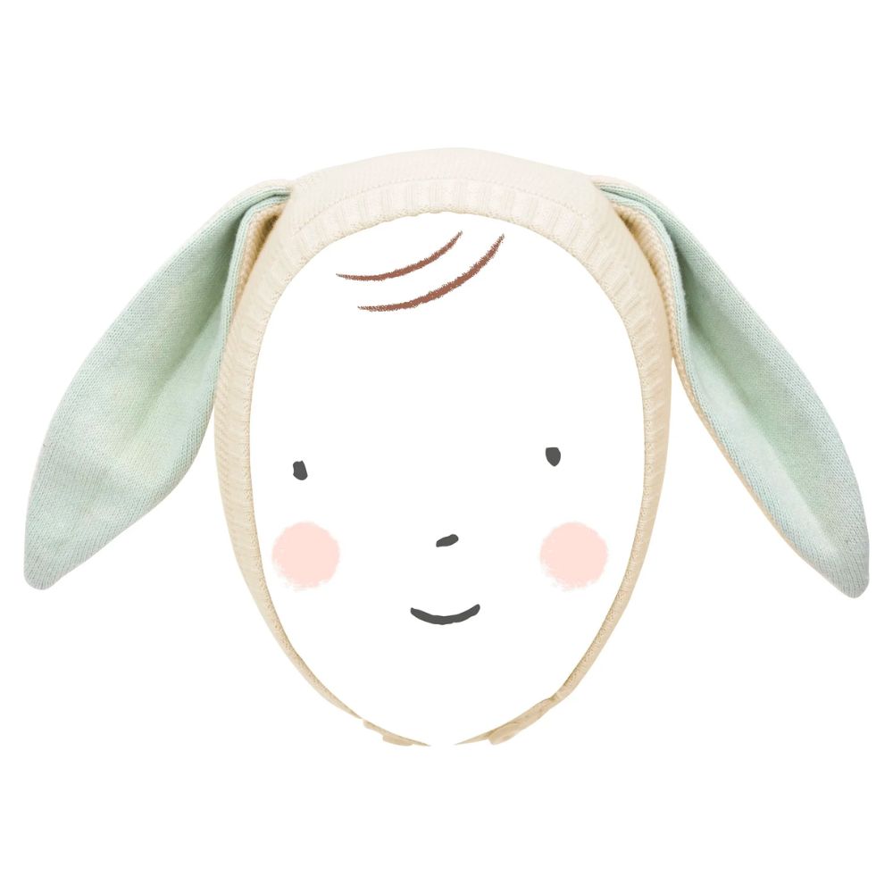 Meri Meri Mint Bunny Baby Bonnet