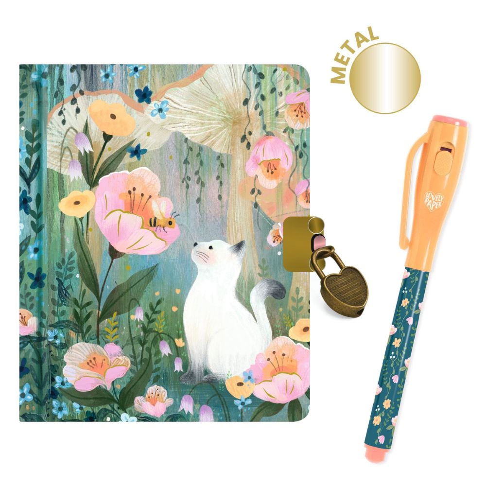 Djeco Little secret Notebook and magic marker- Kendra