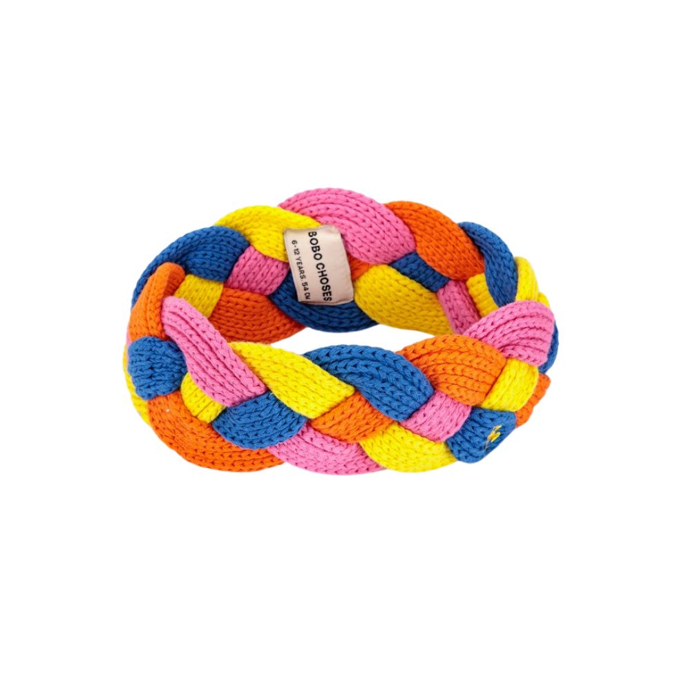 Bobo Choses Multicolor Braided Knitted Cotton Headband
