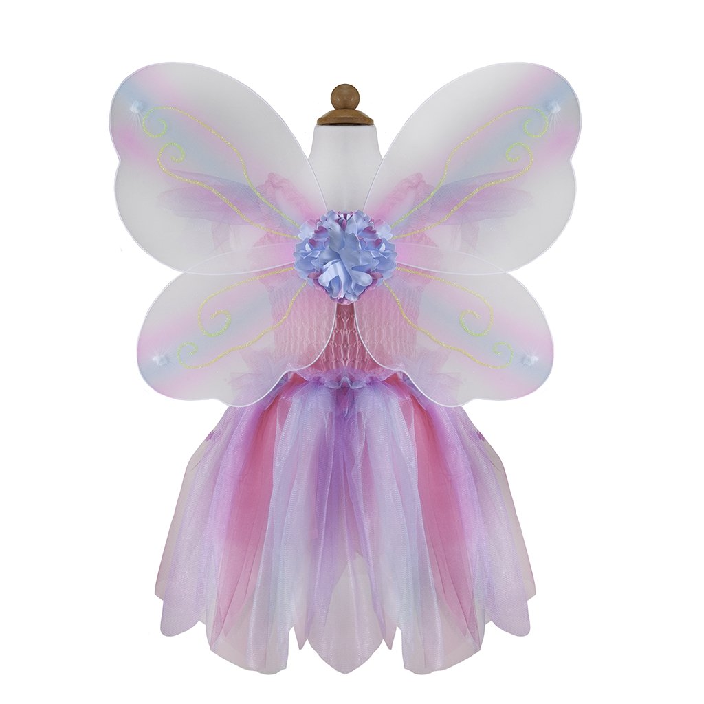 Butterfly Dress w/ Wings & Wand - Pink 5-6Y
