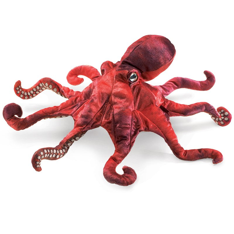 Hand Puppet- Red Octopus