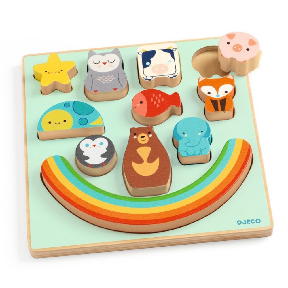 Djeco Puzzle- Puzz & Boom Rainbow