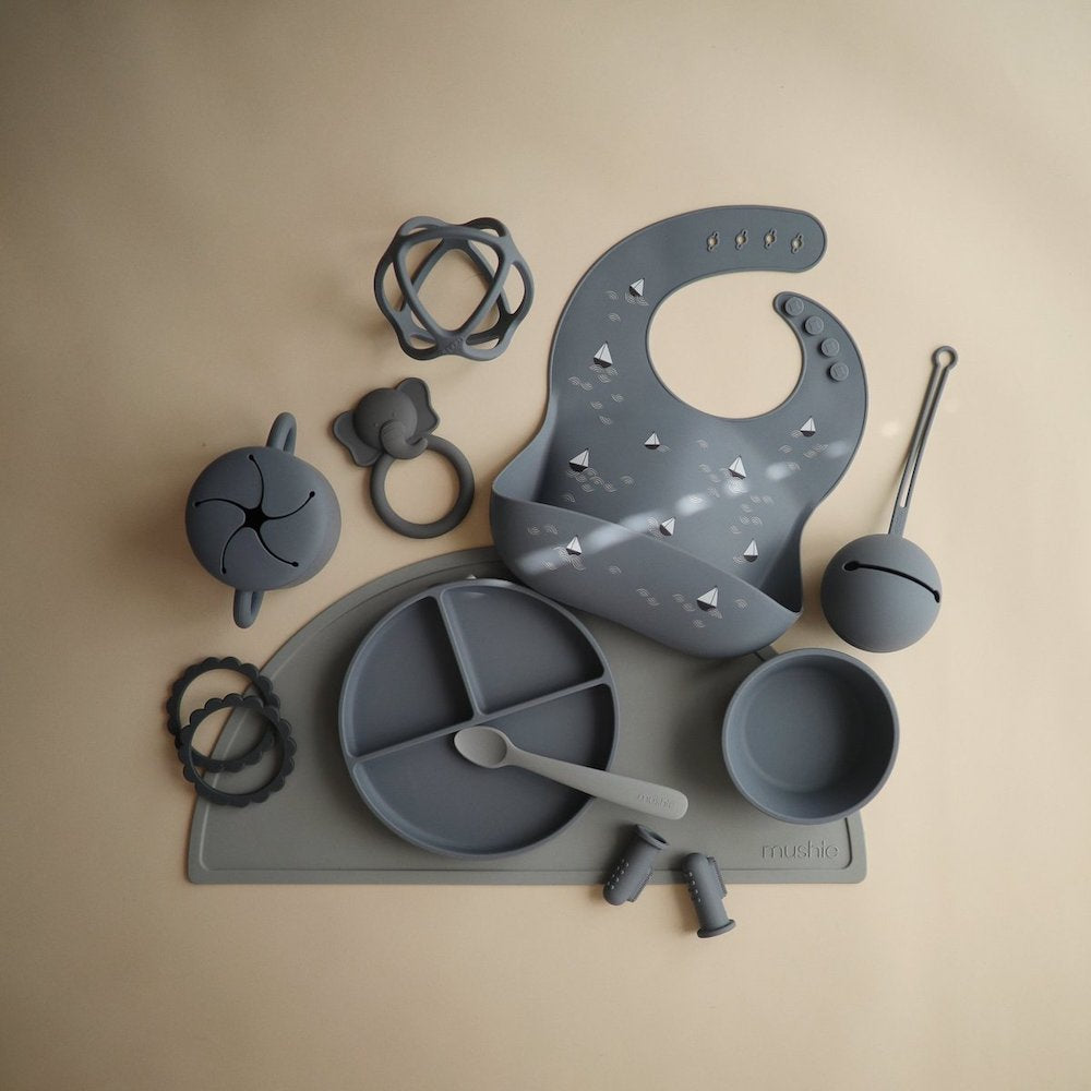 Mushie Silicone Divided Suction Plate - Tradewinds