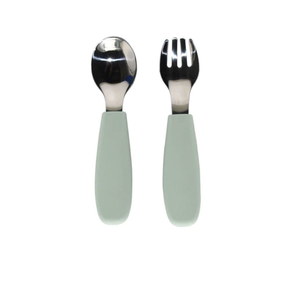 noüka Toddler Cutlery Set - Leaf