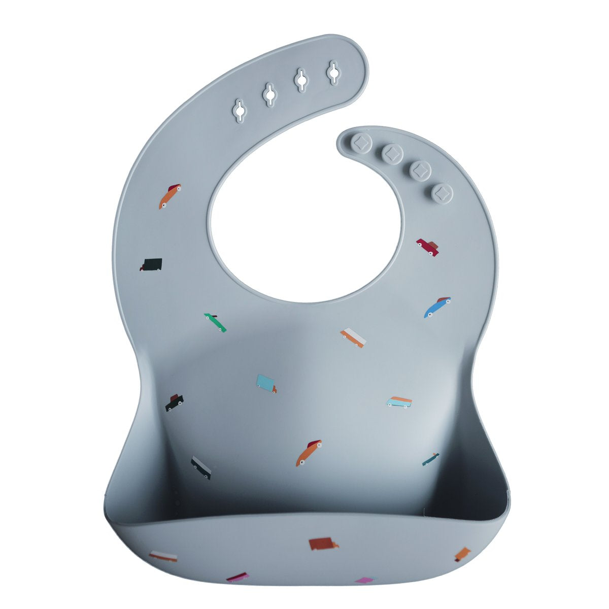 Mushie Silicone Baby Bib - Retro Cars