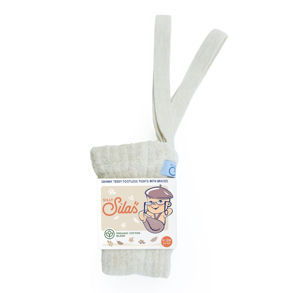 Silly Silas Granny Teddy Footless Tights Cream Blend
