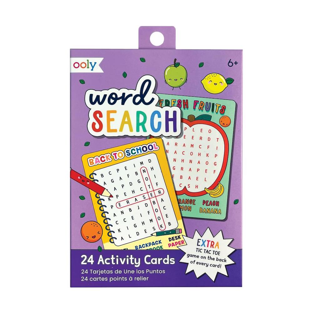 Paper Games Word Search Activity Cards - Set of 24