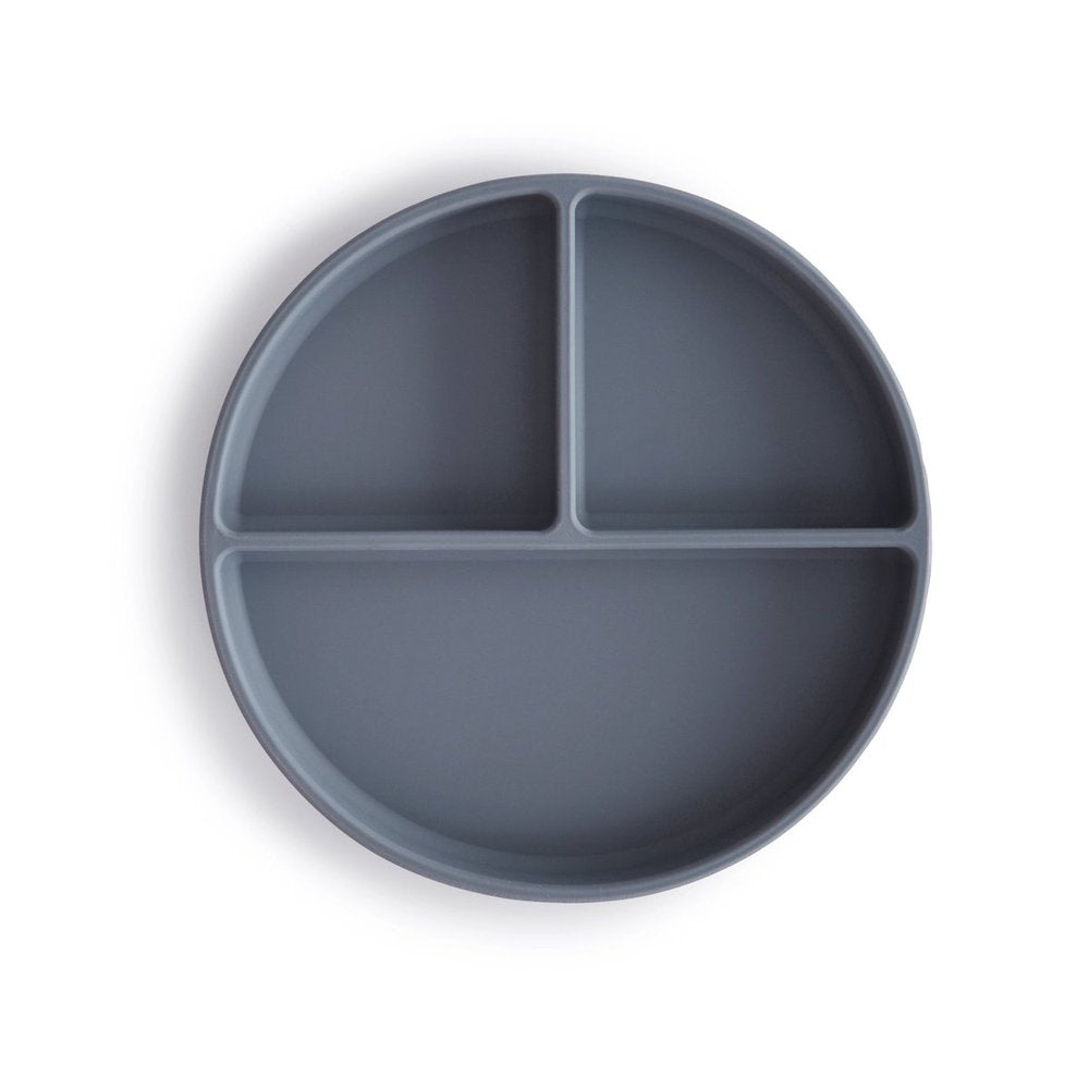 Mushie Silicone Divided Suction Plate - Tradewinds