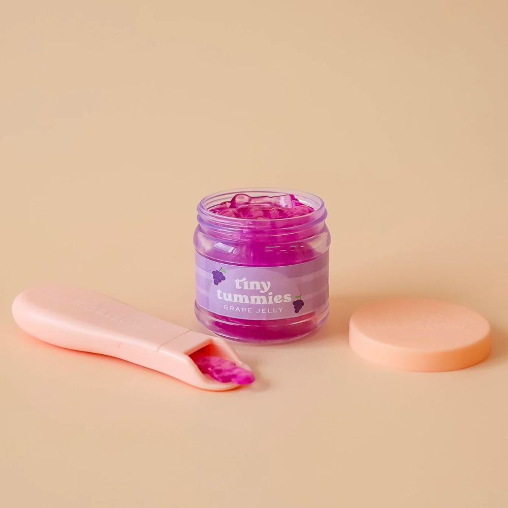 Tiny Tummies Grape Jelly Food Jar and Spoon Set - Tiny Harlow