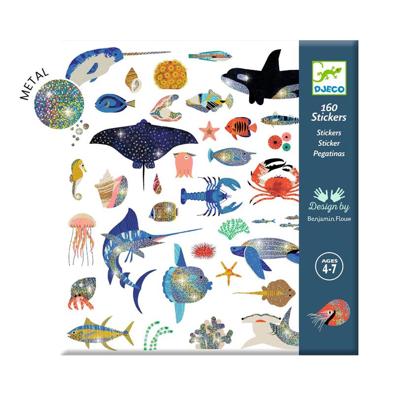 Djeco Metallic Stickers - Ocean
