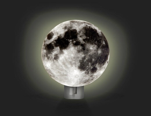 Kikkerland Night Light Moon