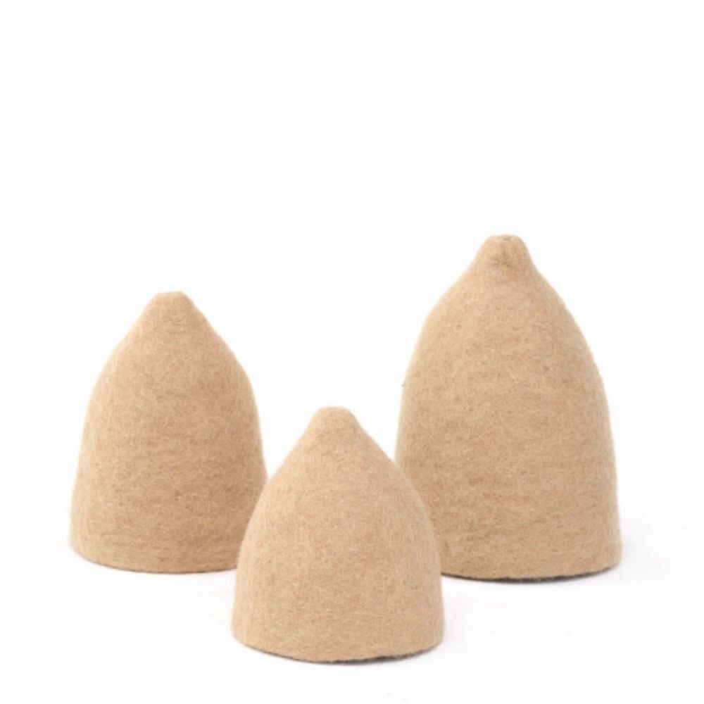 Muskhane Set of 3 Tinkerbells Vase - Nude