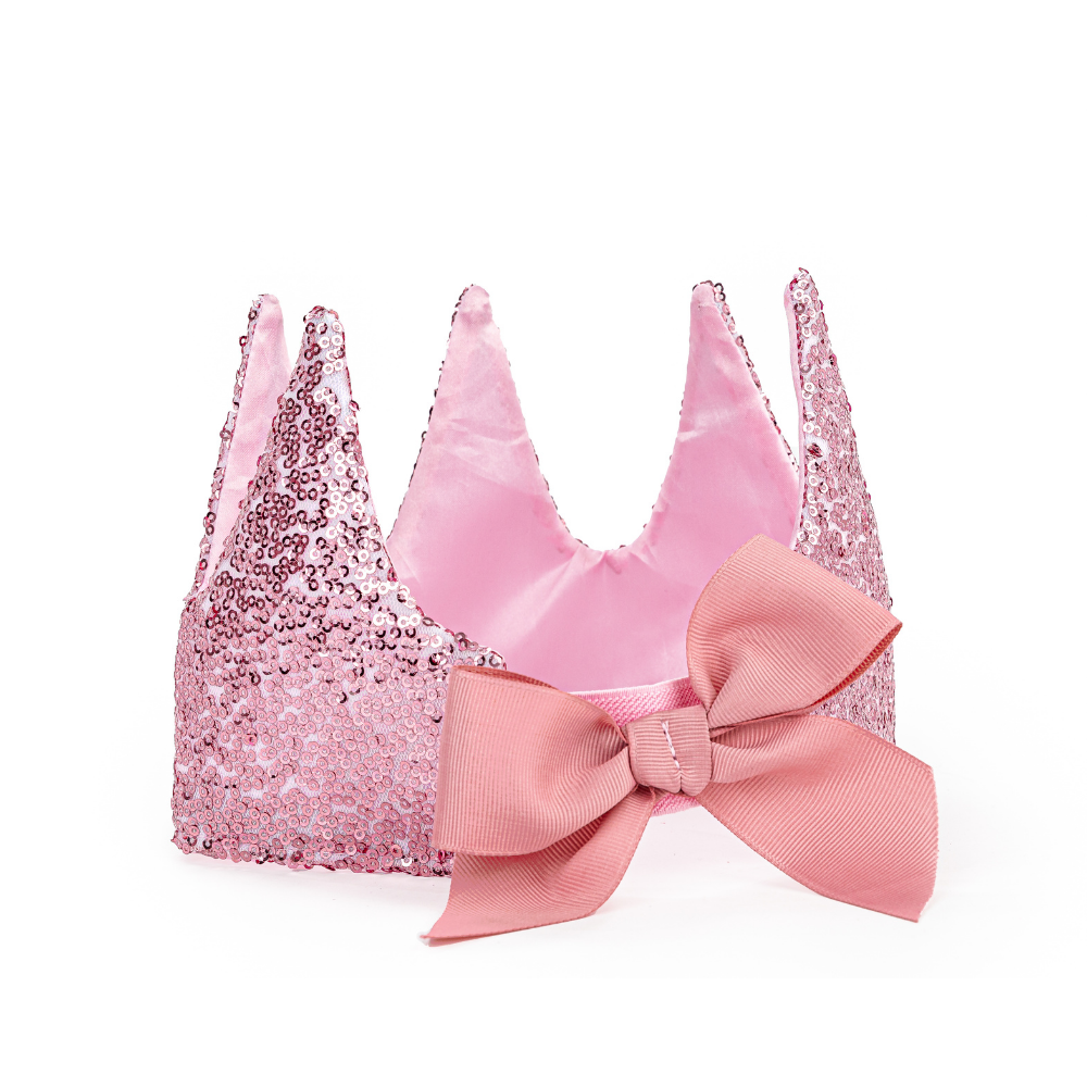 Precious Pink Sequins Crown