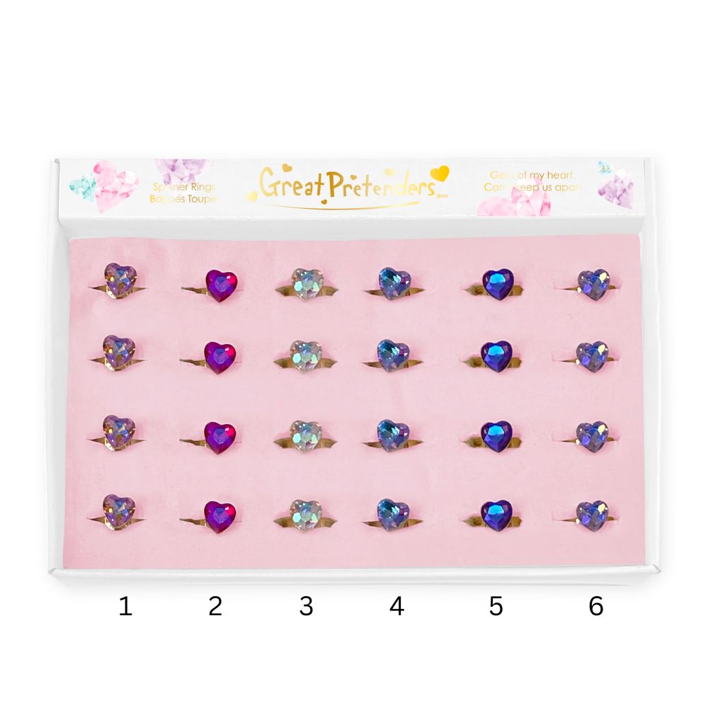 Gem Of My Heart Spinner Rings
