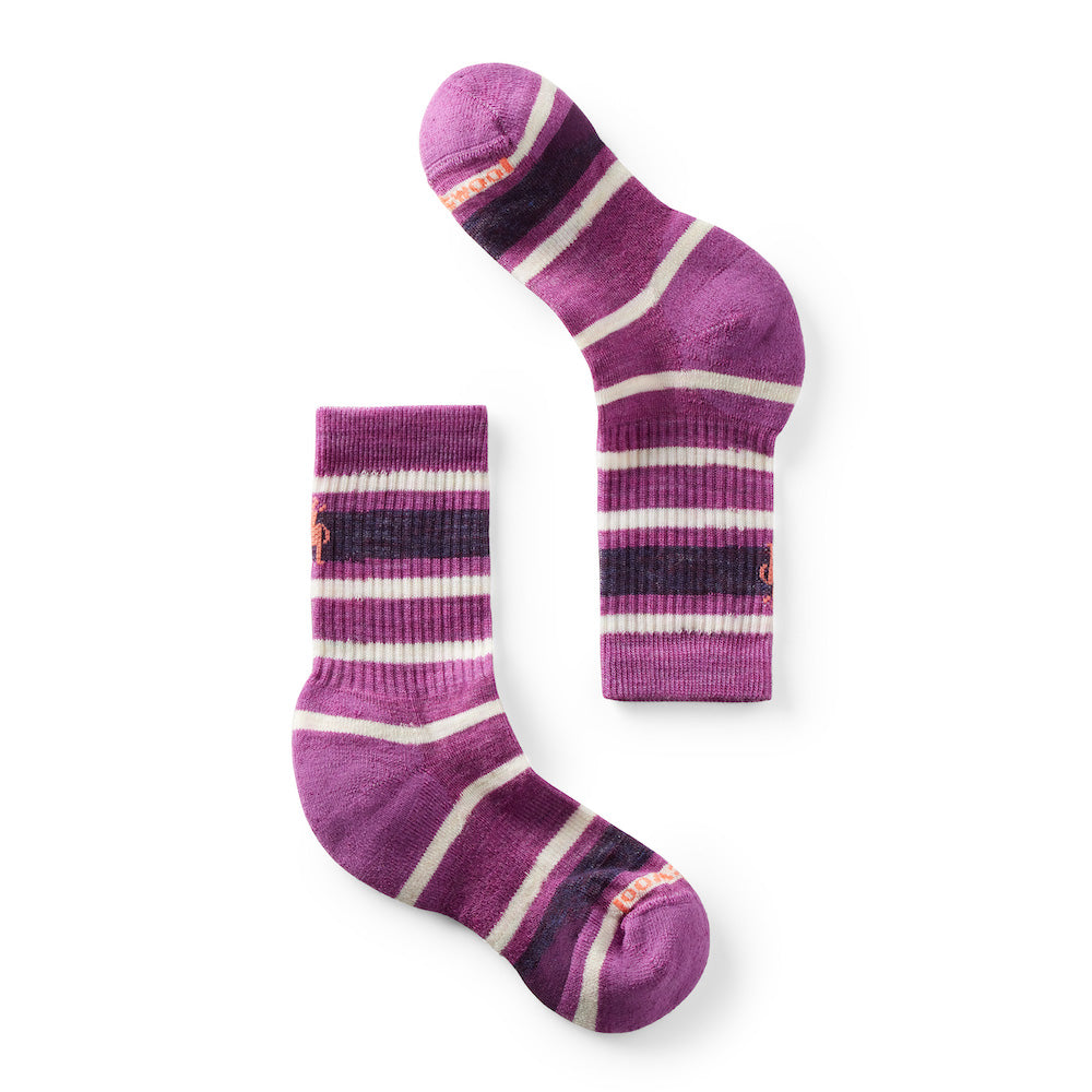 Smartwool Kids Hike Light Cushion Striped Crew Socks