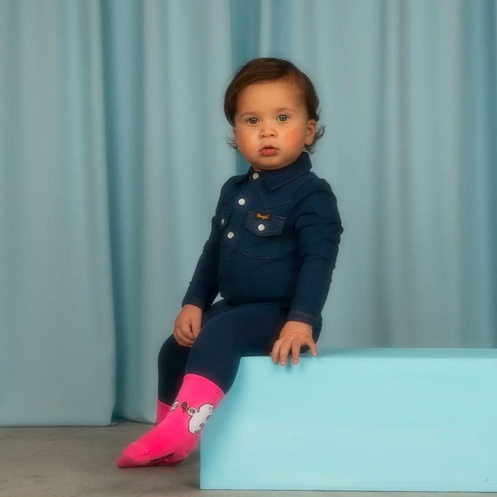 Mini Rodini Peace Dove Baby Leggings with back Pocket