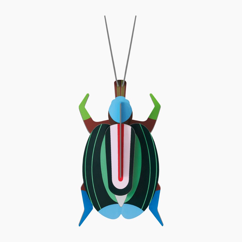 DIY 3D Wall Decoration - Green Fig Beetle, Small