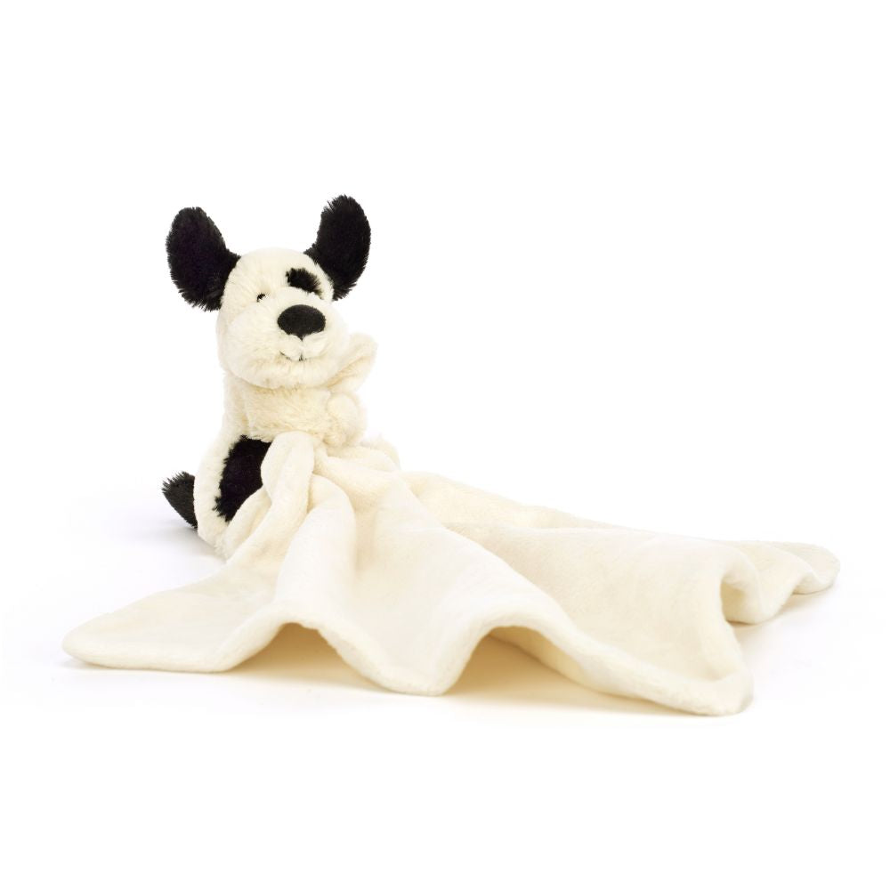 BASHFUL SOOTHER - BLACK AND CREAM PUPPY 