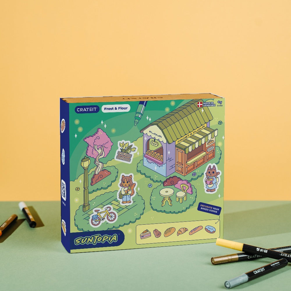 Crateit Unicorn wooden Toy- Frost and Flour