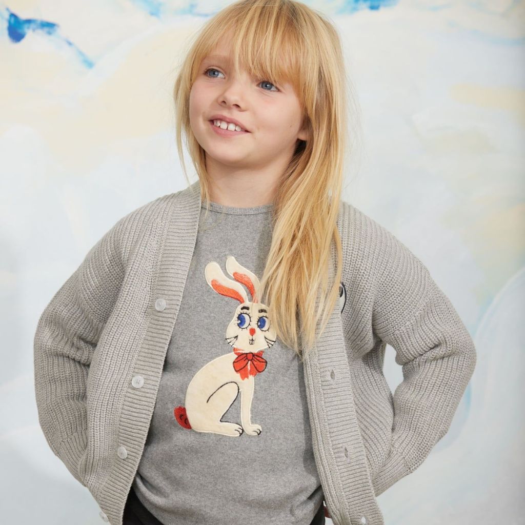 Mini Rodini Rabbit Application Ls Top