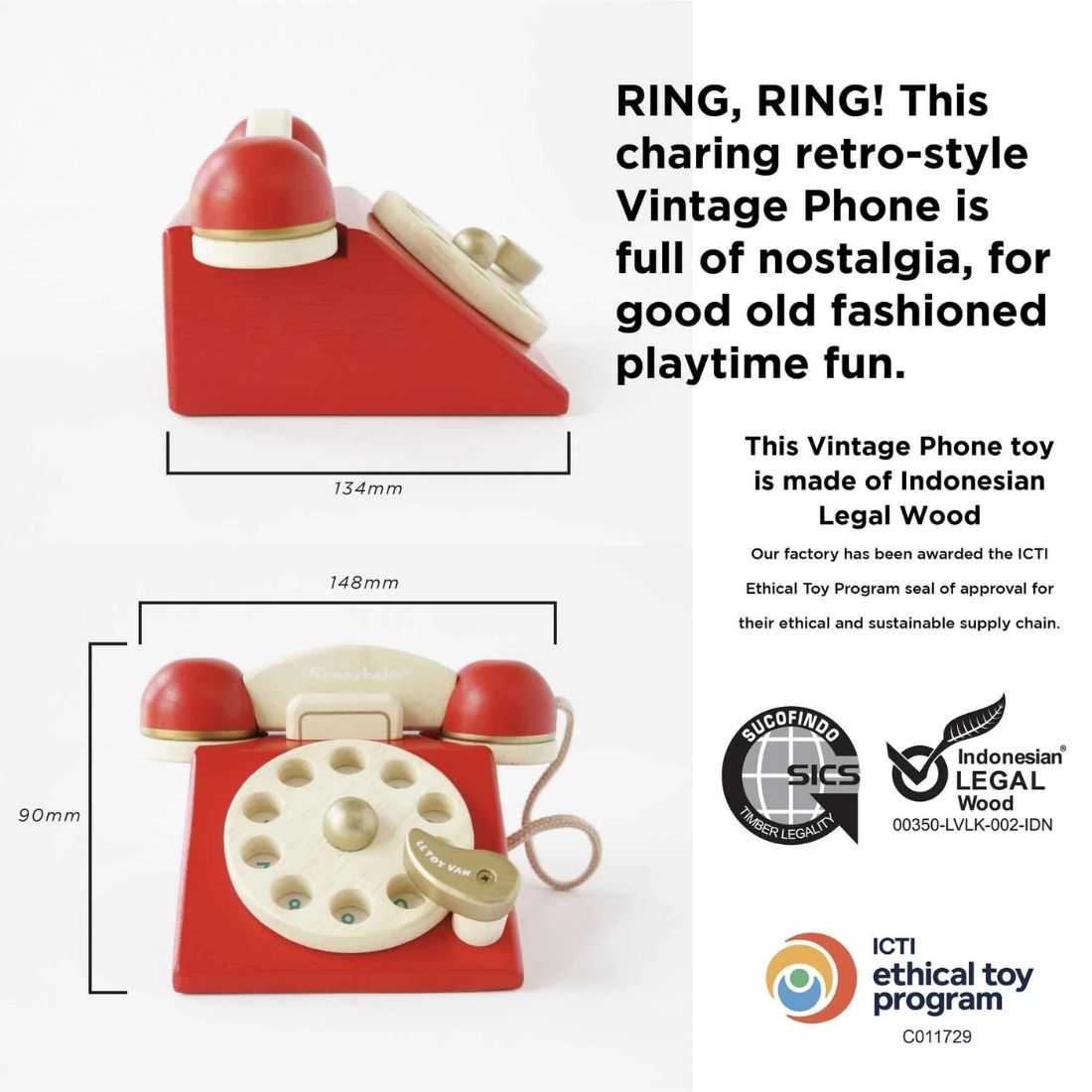 Le Toy Van Vintage Phone