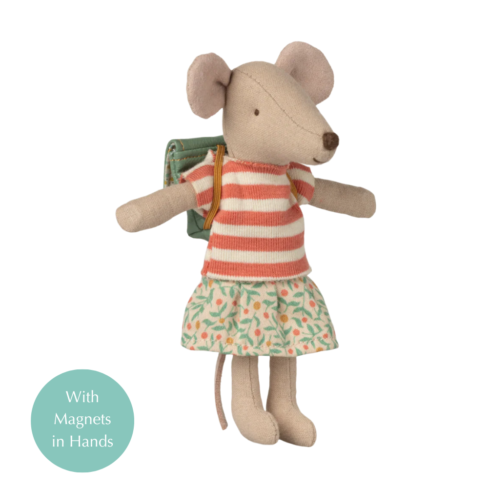 Maileg Tricycle mouse, Big sister - Green