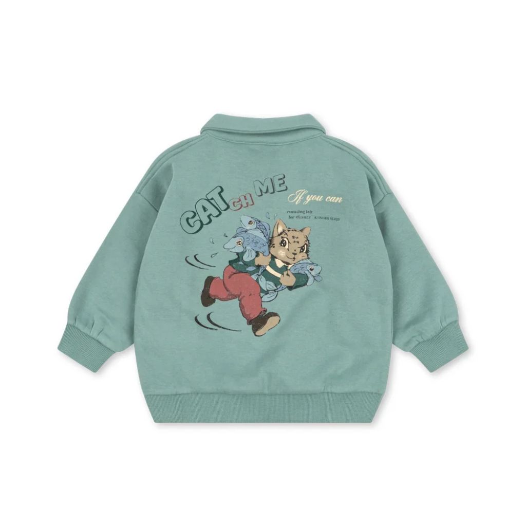 Konges Sløjd Lou Half Zip Polo Granite Green