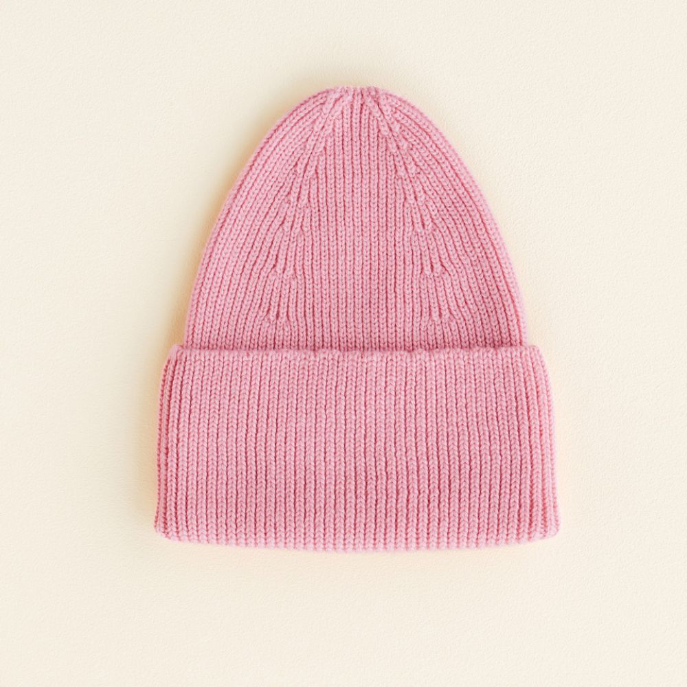 Hvid Fonzie Beanie Kids Bubble Gum