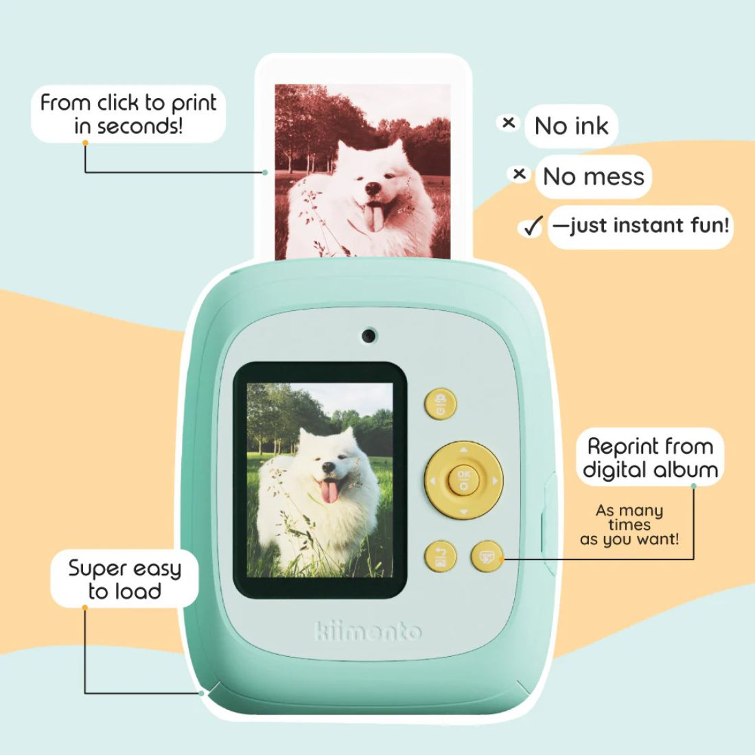 Kiimento Print Pro Camera- Mint