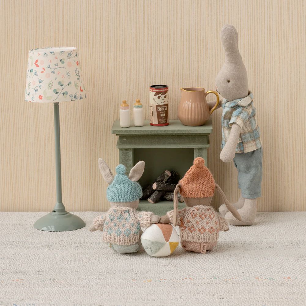 Maileg Winter Bunny, Micro - Brown - Rose