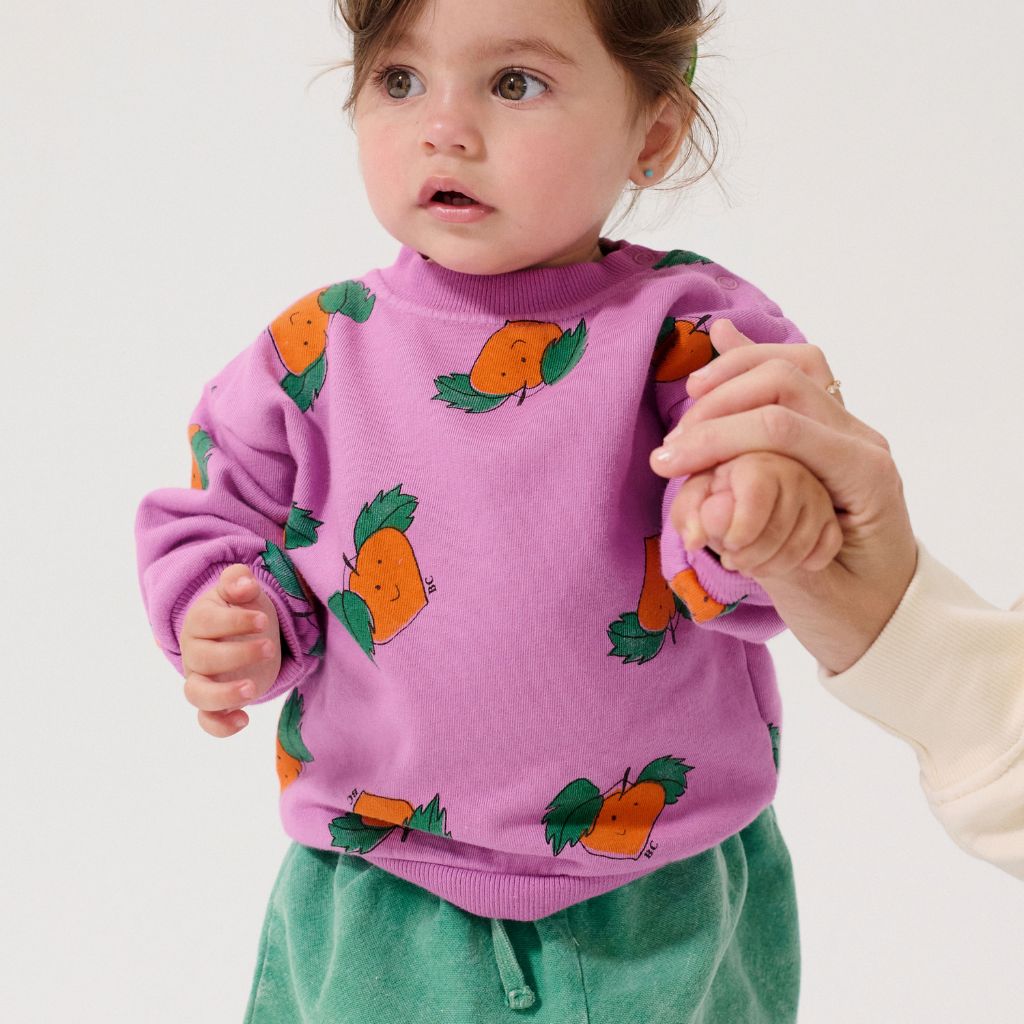 Bobo Choses Baby Tangerine all over sweatshirt