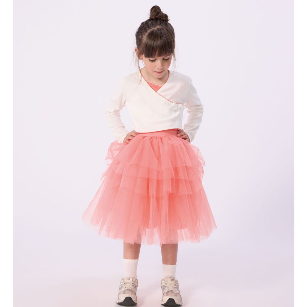 Petit Bateau Scalloped Wrap Top