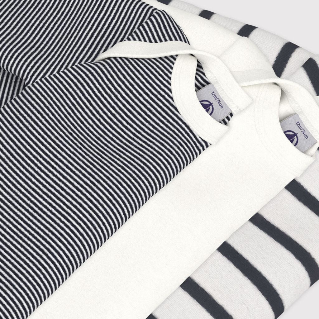 Petit Bateau LS Bodies 3pcs