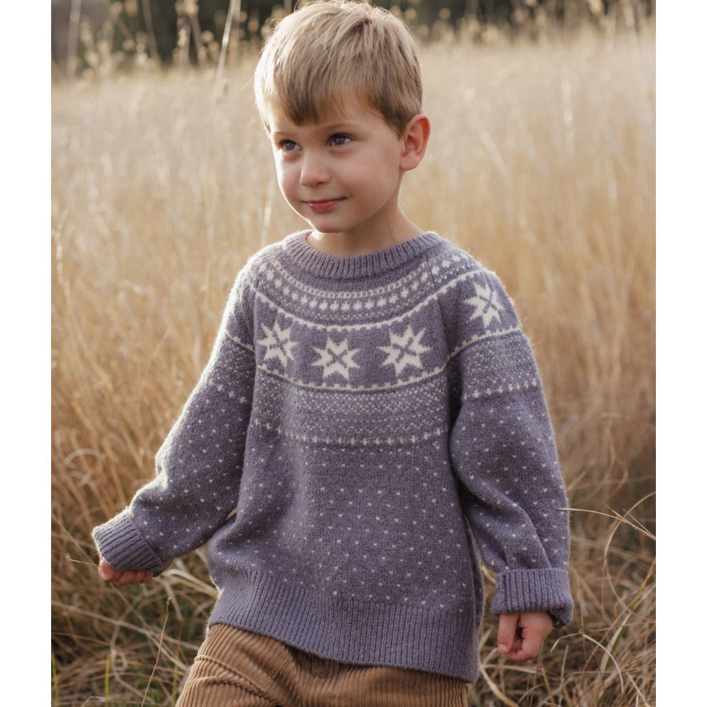 Rylee + Cru Fair Isle Sweater Slate