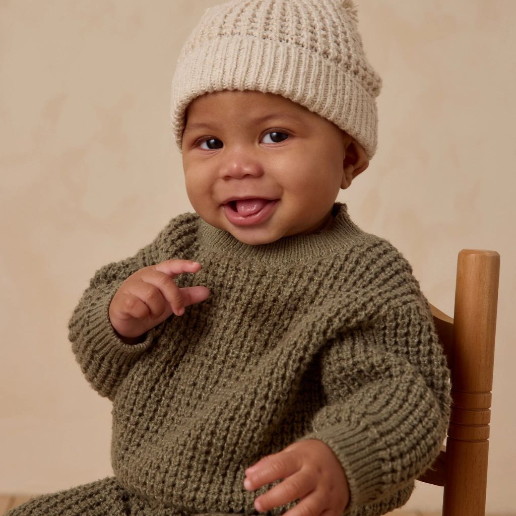 Quincy Mae Chunky Knit Sweater Spruce