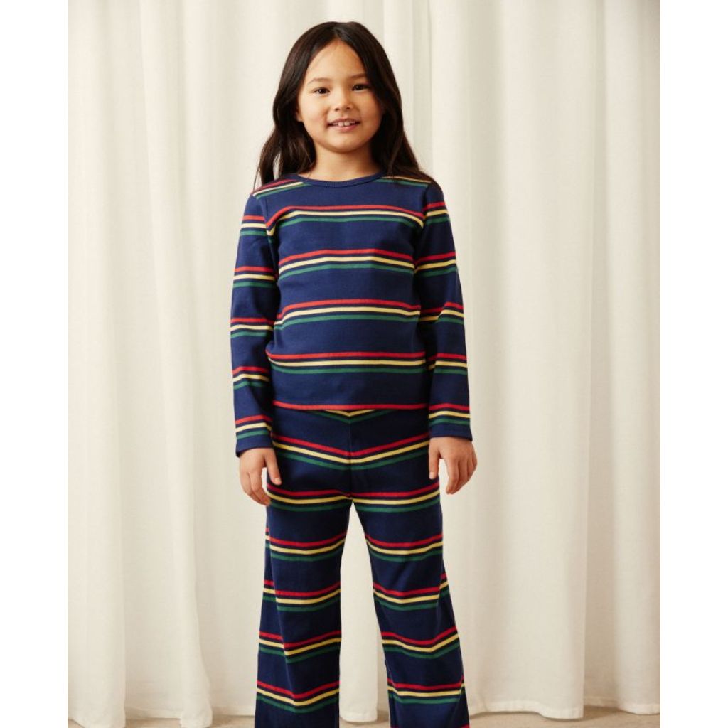 Mini Rodini Multi Color Stripe Ls Tee
