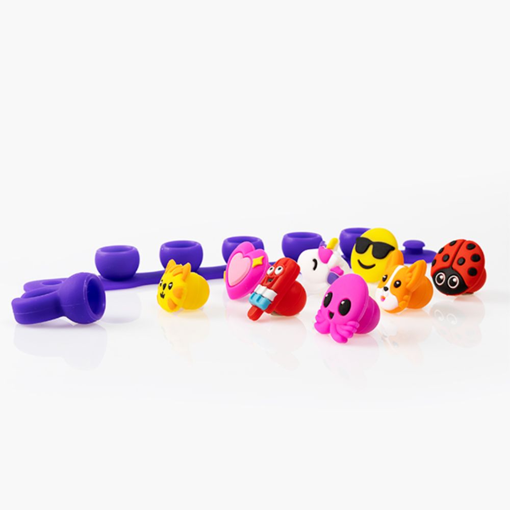 Plip Charms Set 4 - Pink
