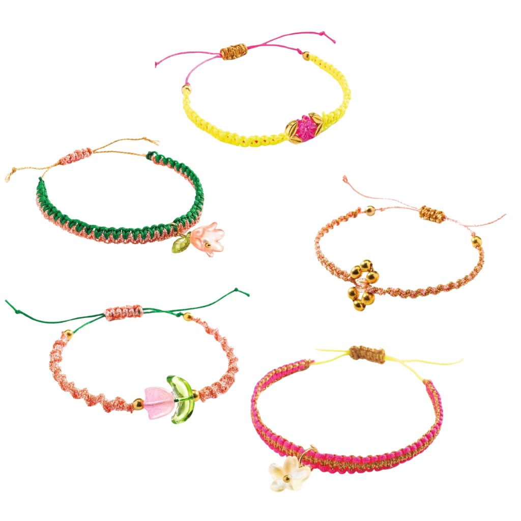 Djeco Macrame / Pink bracelets
