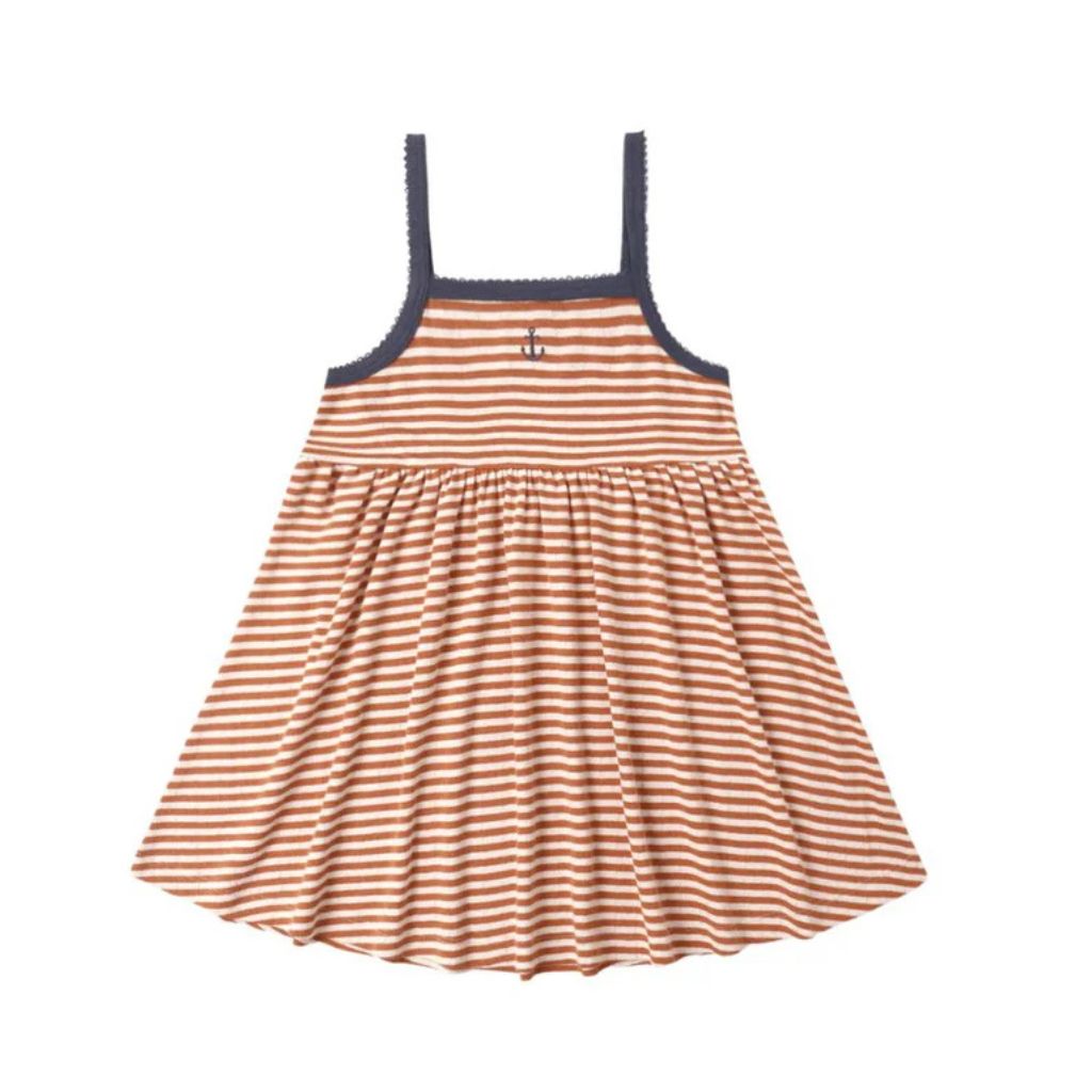 Rylee + Cru Lea Dress Poppy Stripe