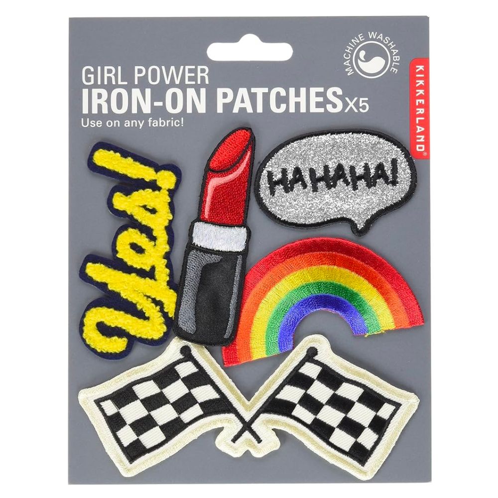 Iron On Patch Girl Power Set of 5