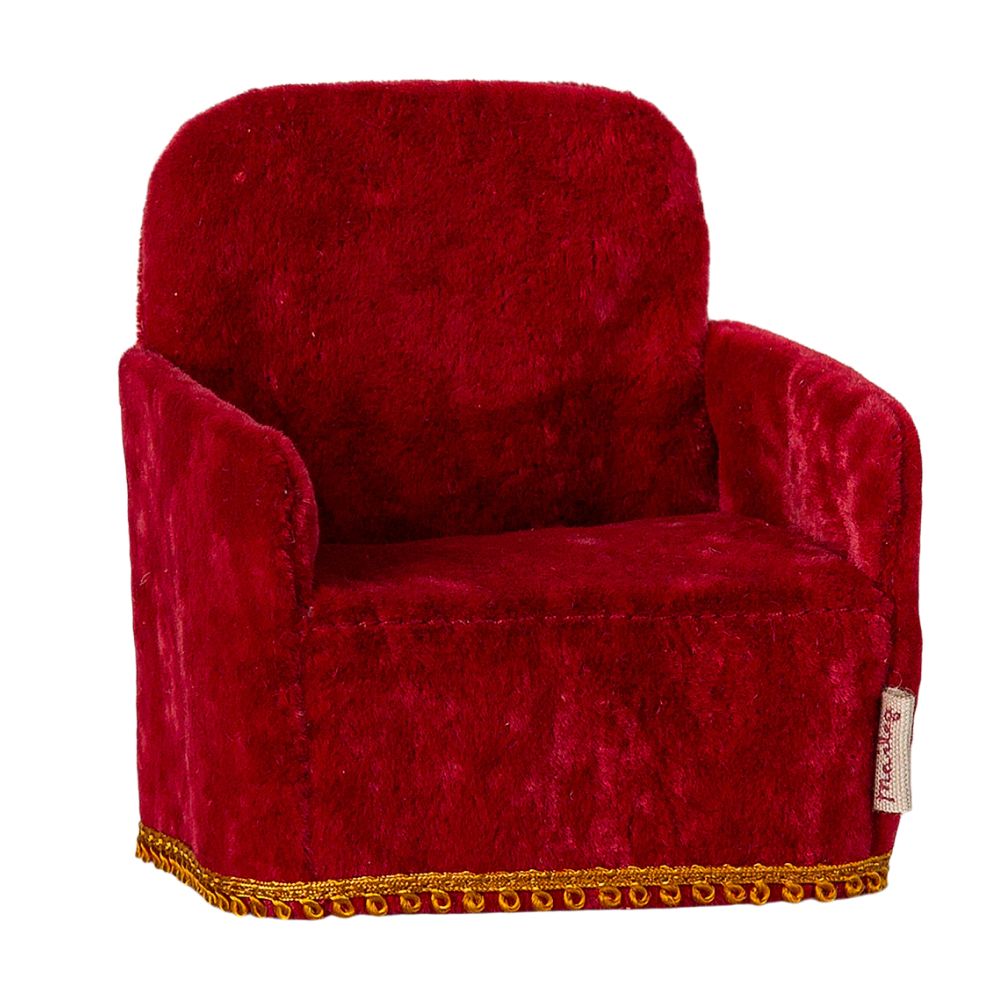 Maileg Folding chair, Mouse - Red