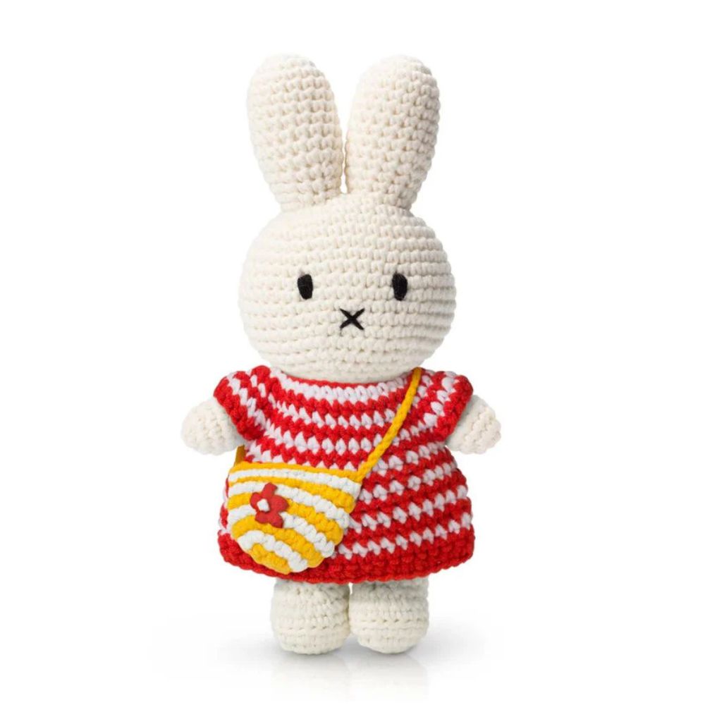Miffy Handmade and Her Red Striped Dress + Striped Bag