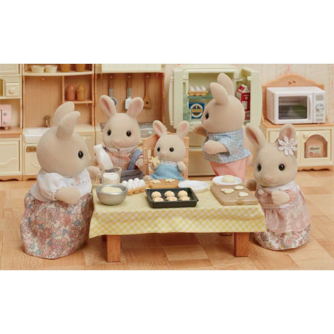 Calico Critters Milk Rabbit Family