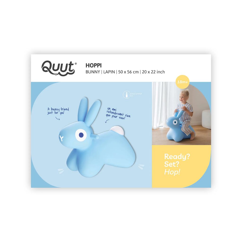 Quut Hoppi Bouncing Bunny Blue