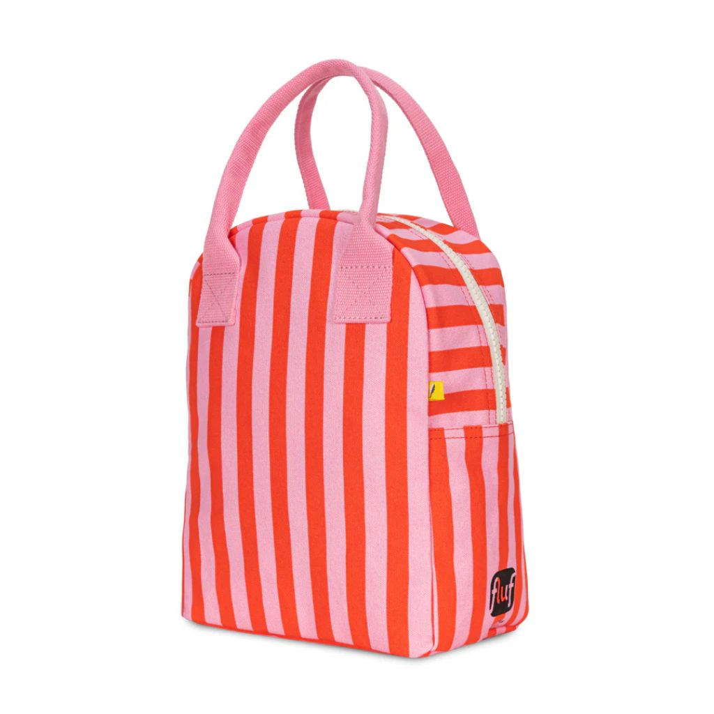 Fluf Zipper Lunch - Awning Stripe Pink
